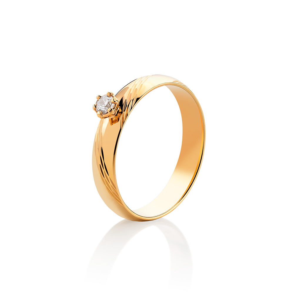 Guldbolaget Lycka - Vinda-4K. Fattning: Josephine 1×0,08 ct