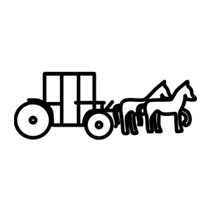 Guldbolaget - Invändig gravyrsymbol: Häst och vagn (#055)