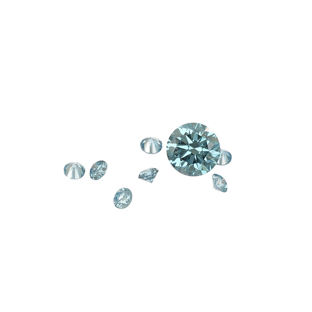 Guldbolaget - Labbodlade färgade diamanter, blå