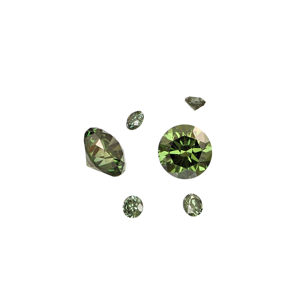 Guldbolaget - Labbodlade färgade diamanter, grön