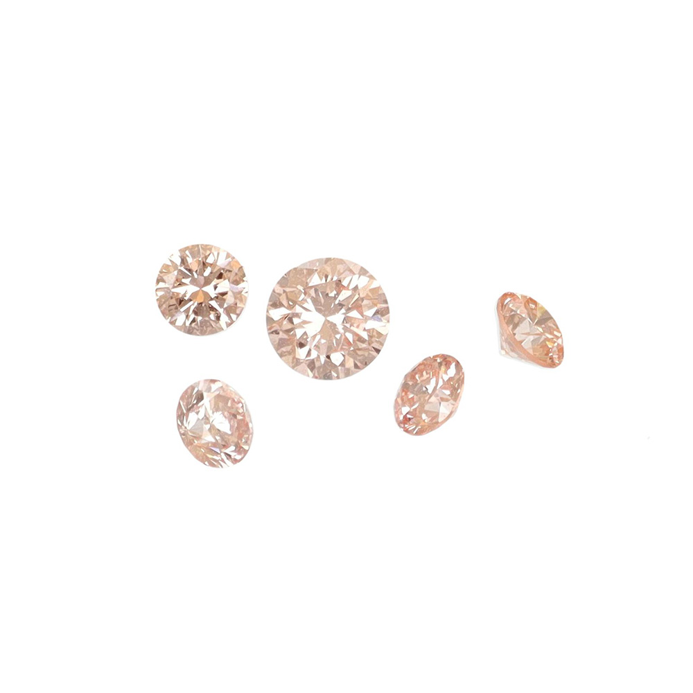 Guldbolaget - Labbodlade färgade diamanter, ljusrosa